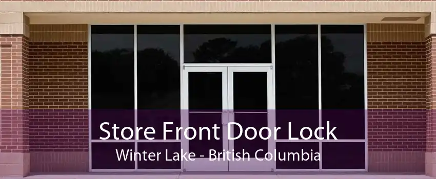 Store Front Door Lock Winter Lake - British Columbia